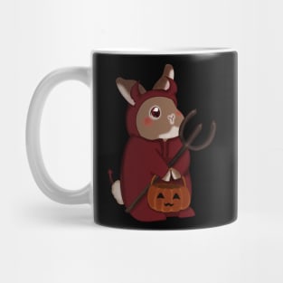 Devil Bunny and the trisula _ Bunniesmee halloween Edition Mug